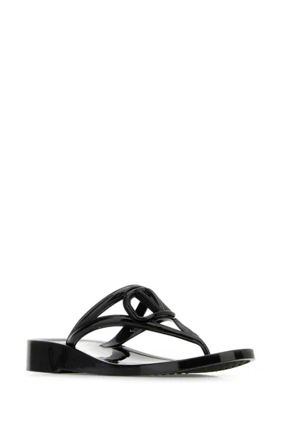 Shop Valentino Garavani Slippers In Black