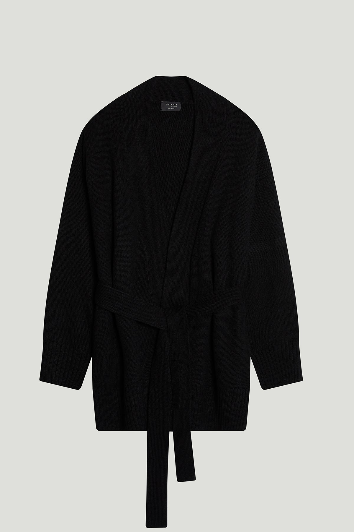 The ReCashmere Belted Jacket - black