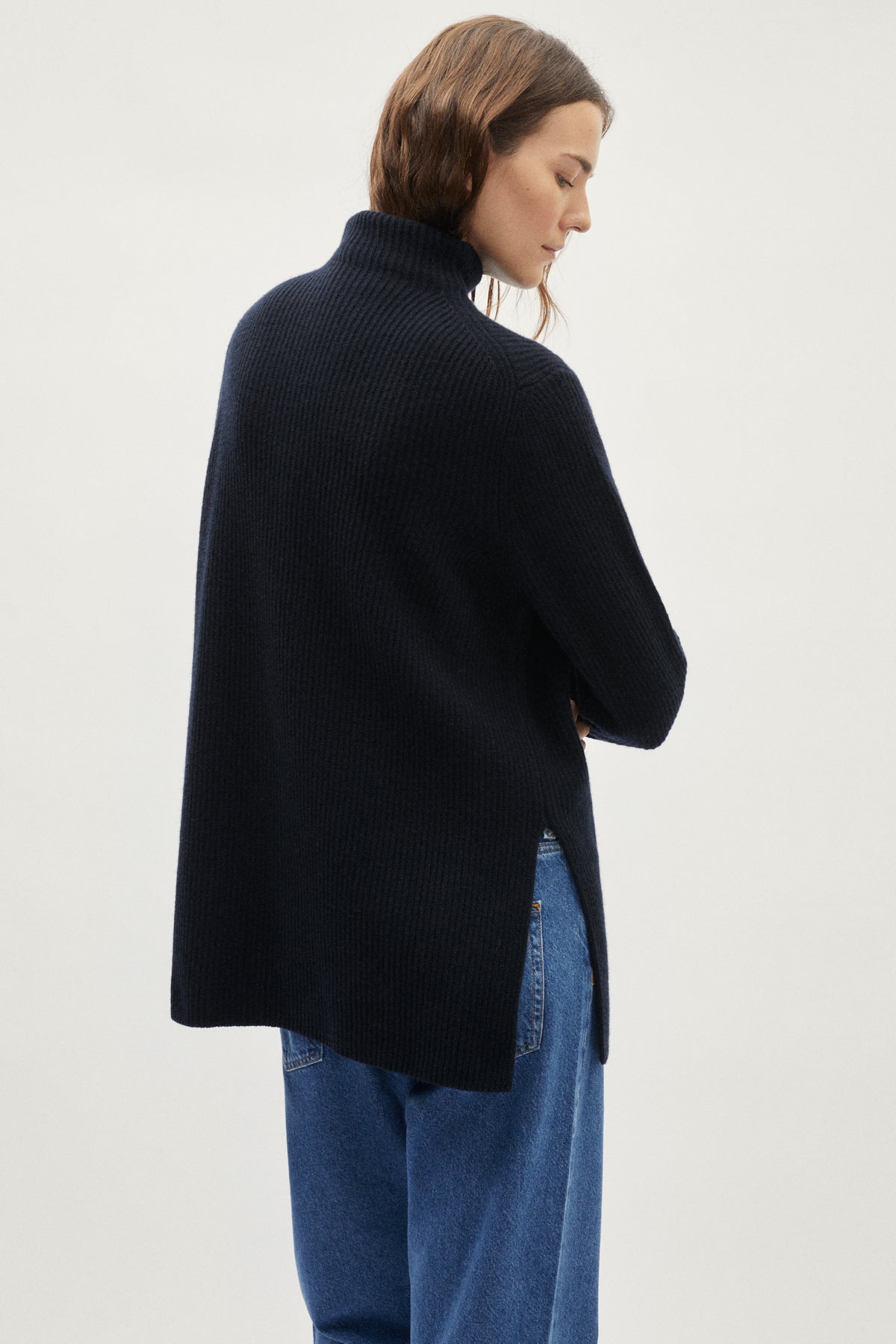 The Woolen Sleek High-neck - blu