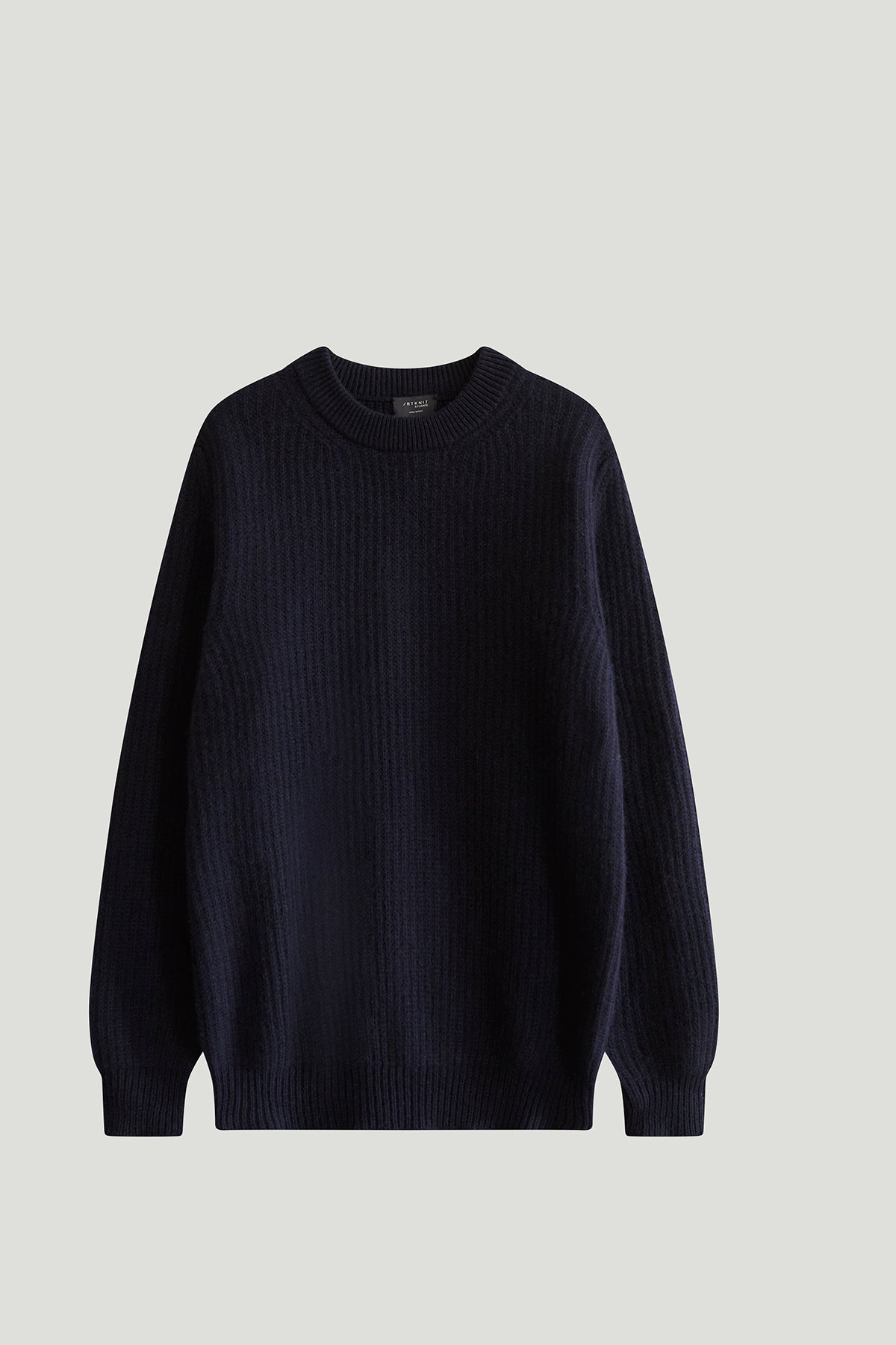 The ReCashmere Ribbed Sweater - blue