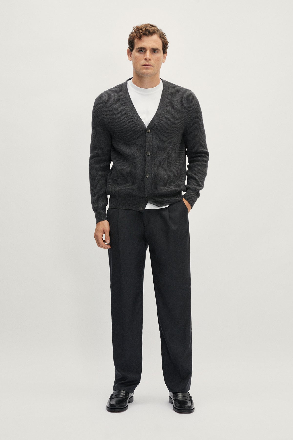 The ReCashmere Cardigan - grey