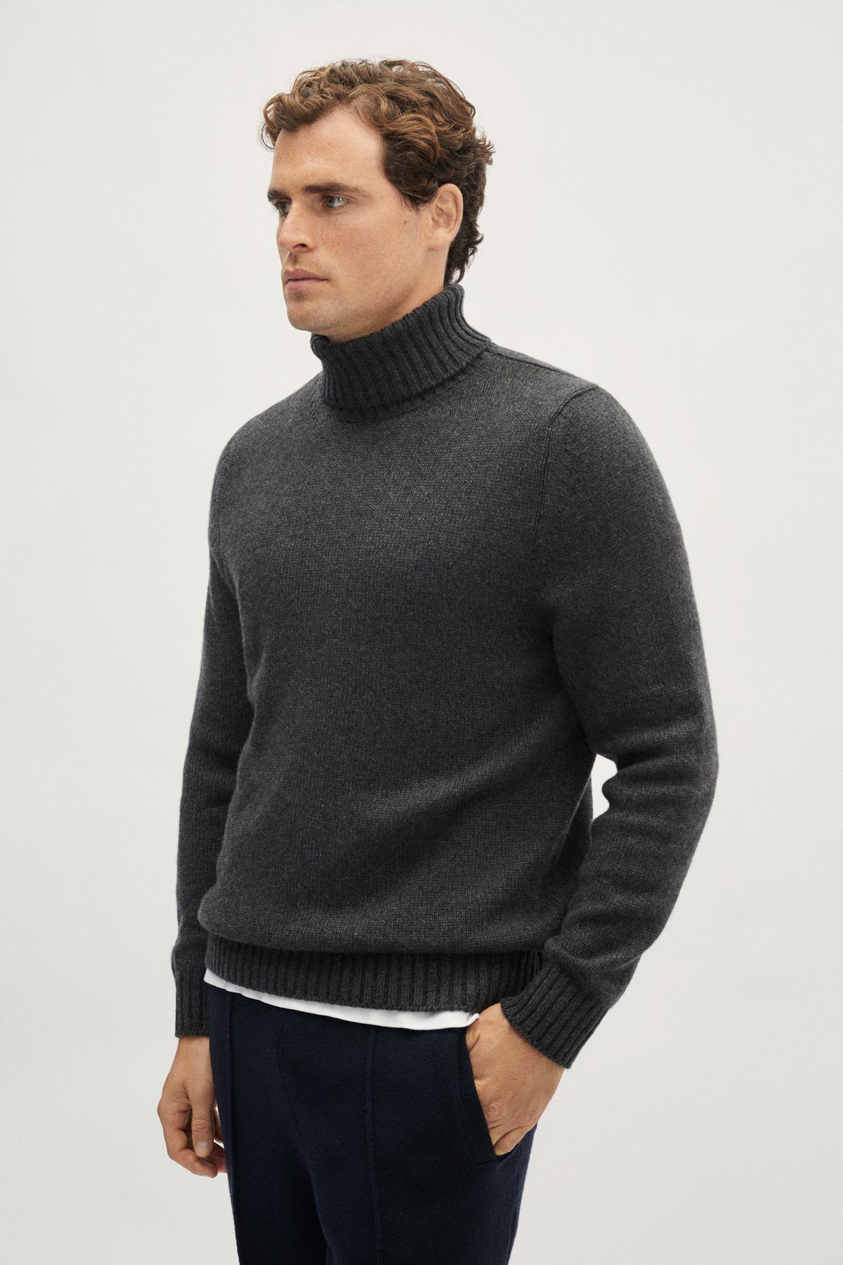 The ReCashmere High Neck - grey