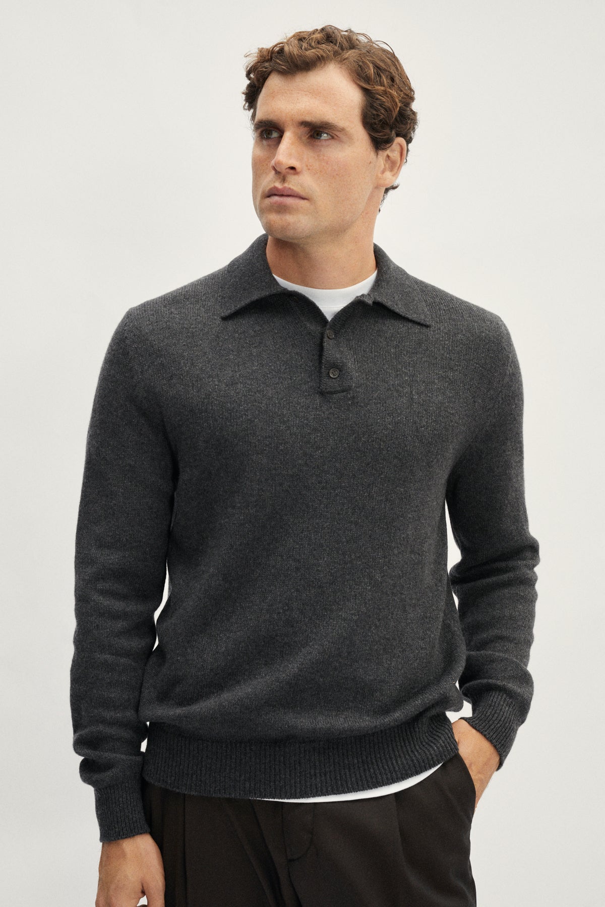 The ReCashmere Polo - grey