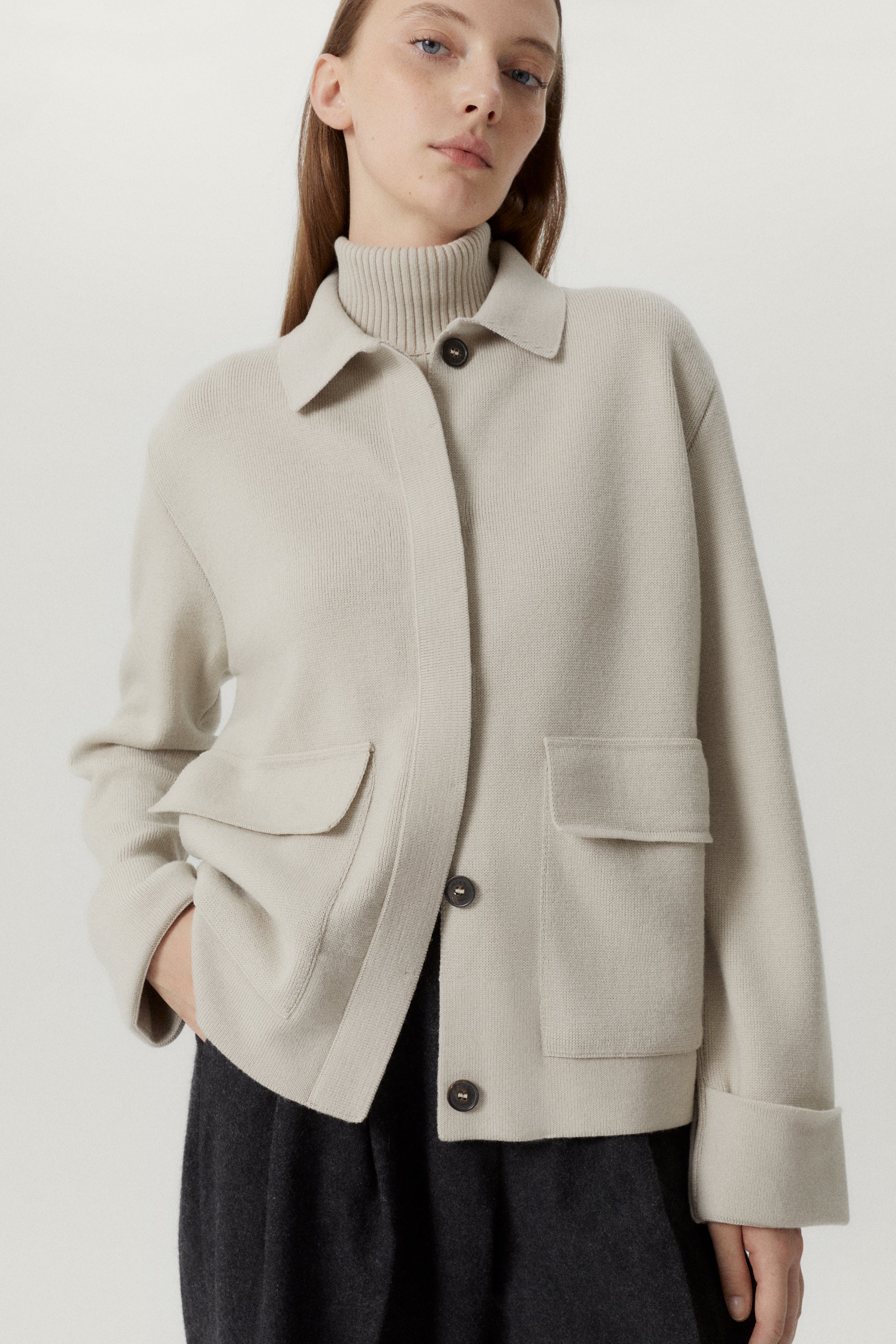 the merino wool jacket pearl