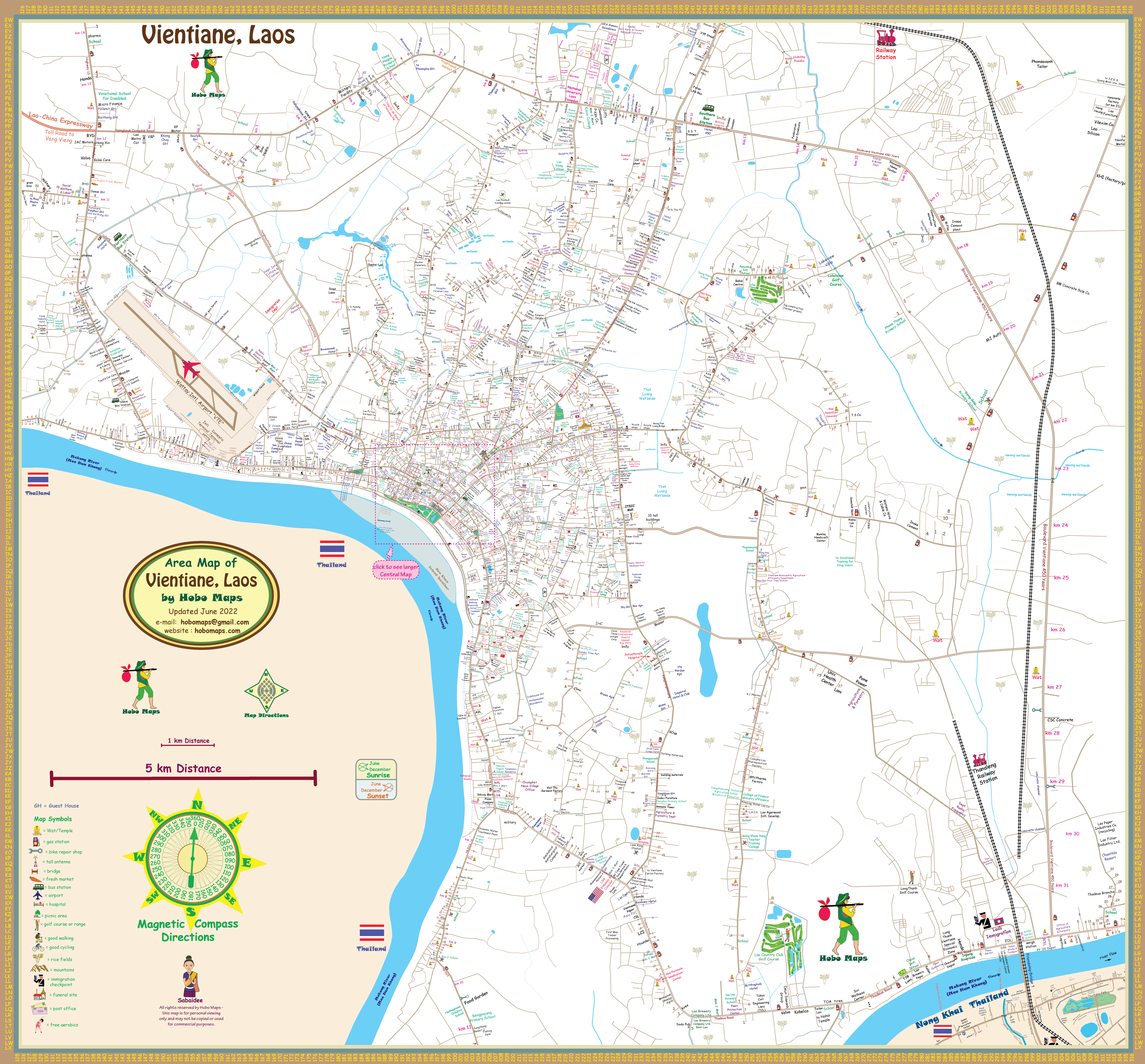 Vientiane Region Map