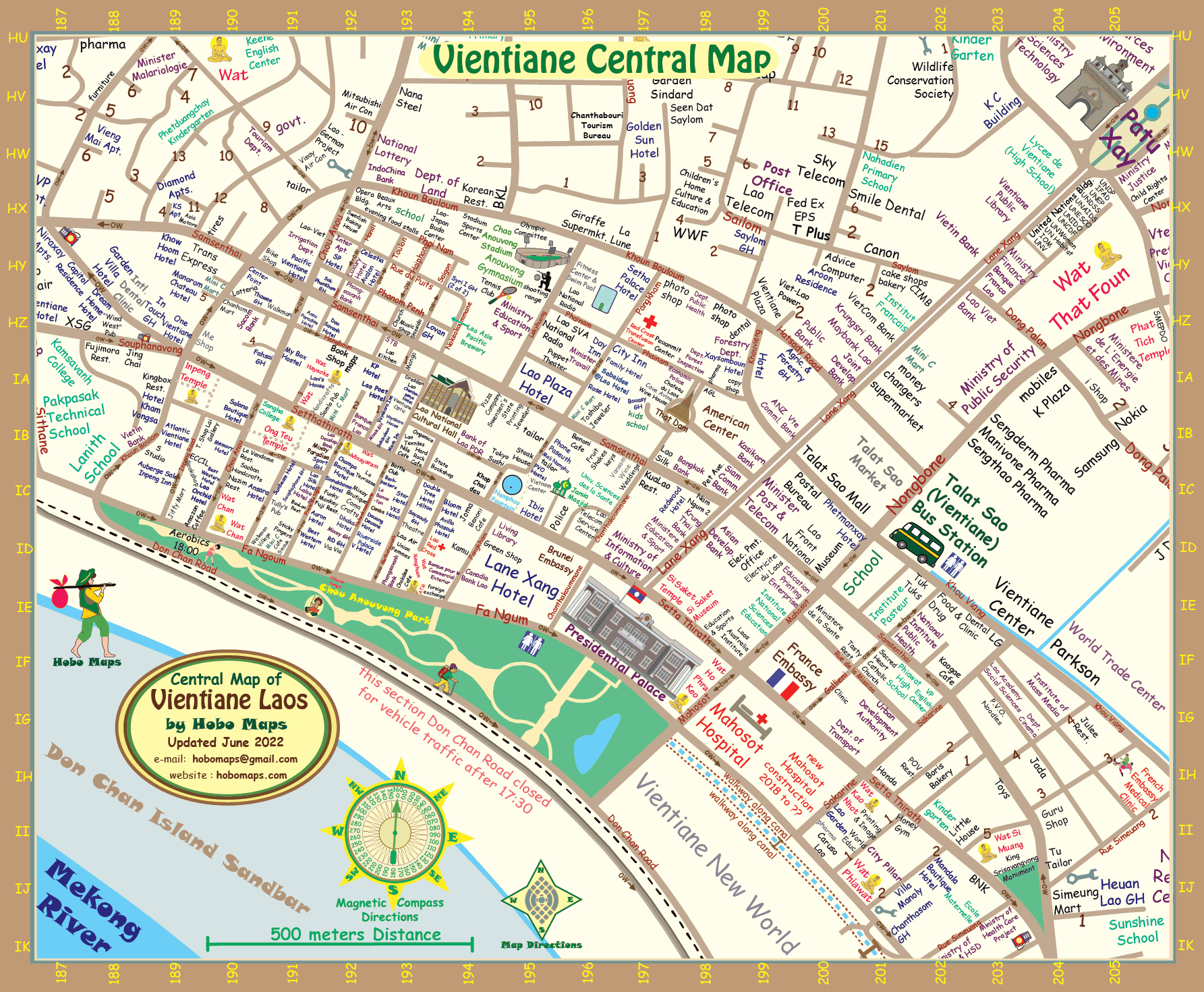 Map Vientiane Capital City