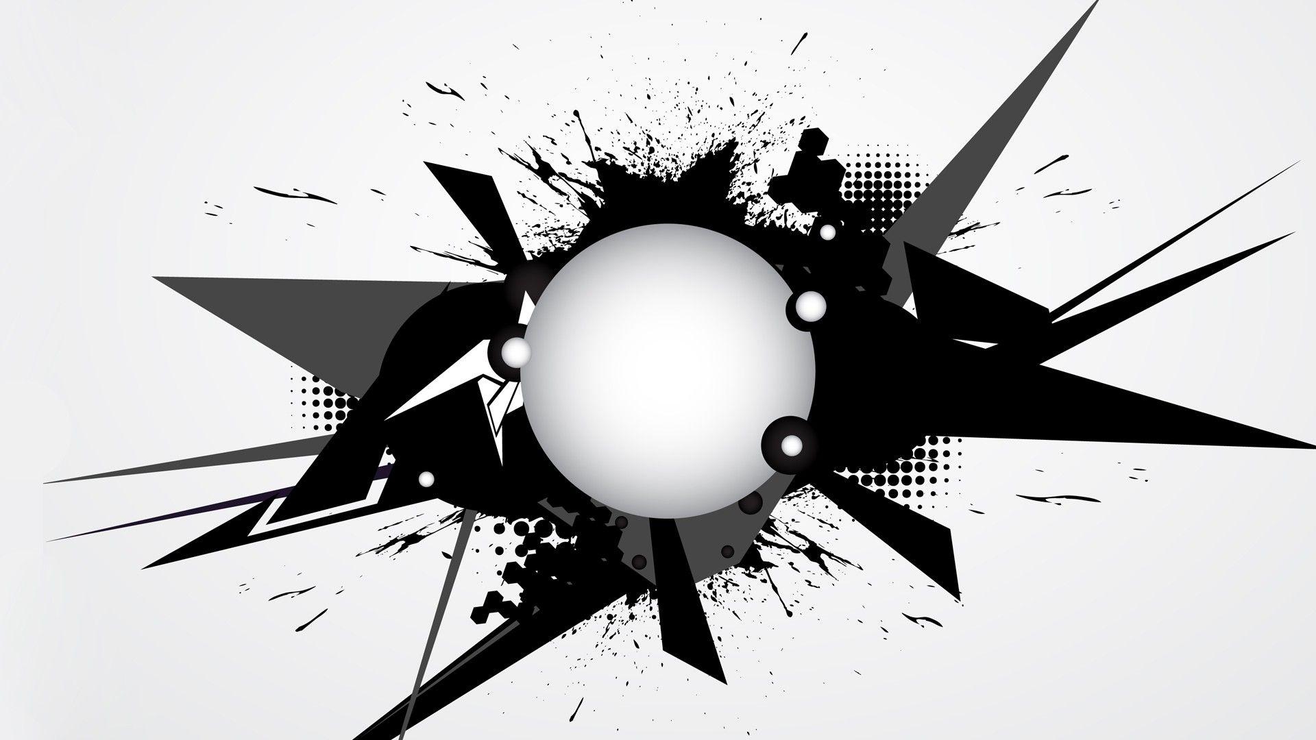 Black And White Vector Background