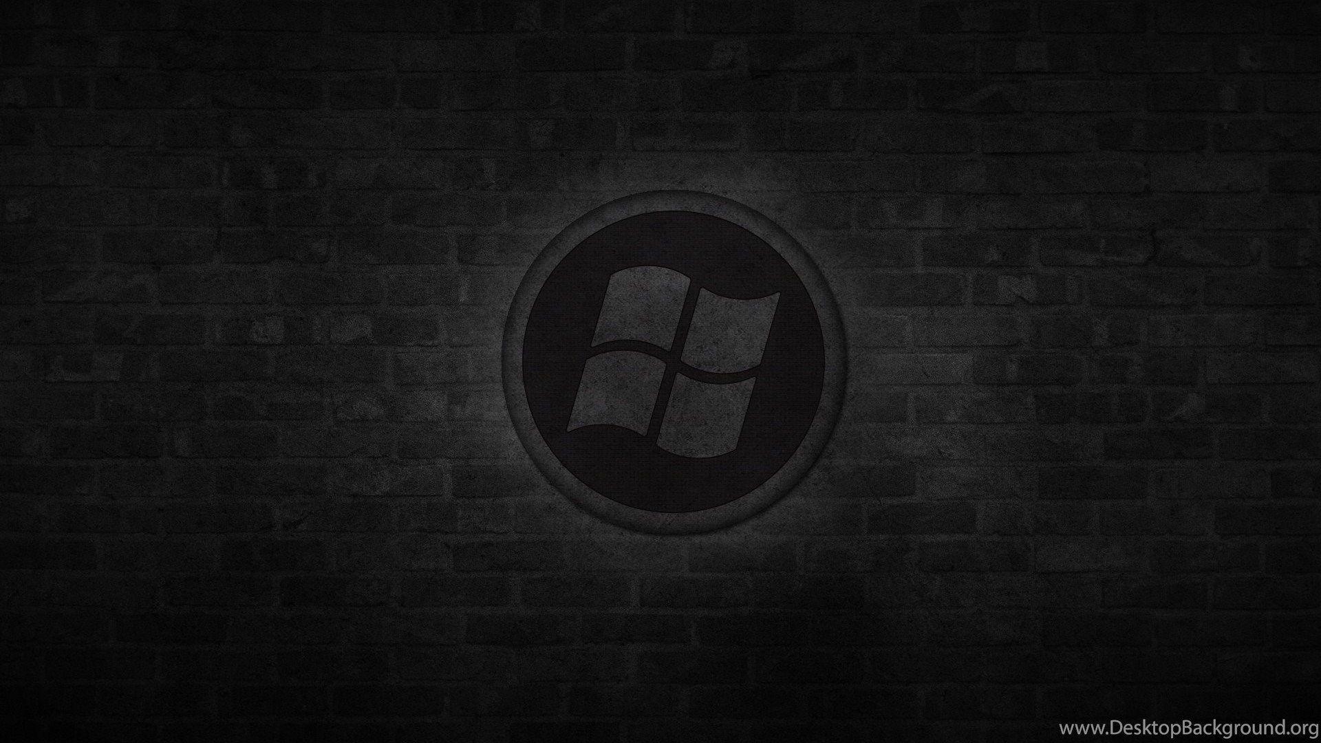 Black Windows 1.0 Logo Wallpaper