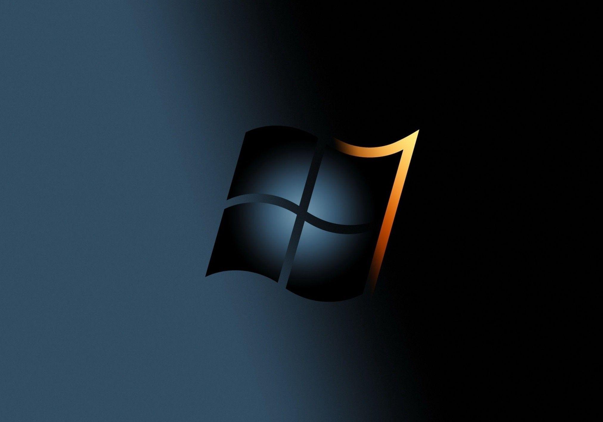 Black Windows 1.0 Logo Wallpaper