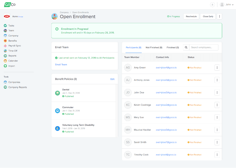 GoCo benefits enrollment