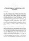 Research paper thumbnail of Cognitive Linguistics and Critical Discourse Analysis