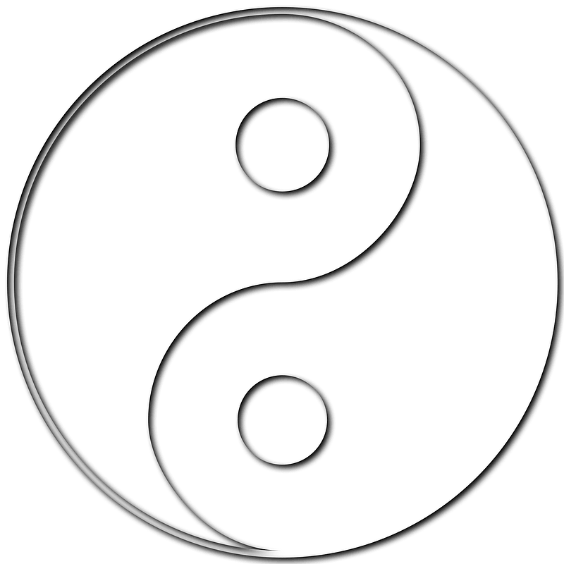 Blank Yin Yang Symbol