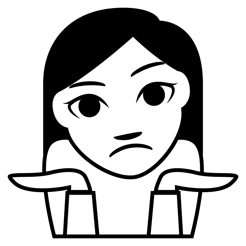 Person Shrugging Emoji Clipart Free Download Transpar - vrogue.co