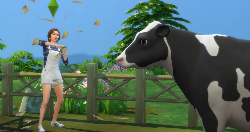 Sims 4 CC Cow Outfit