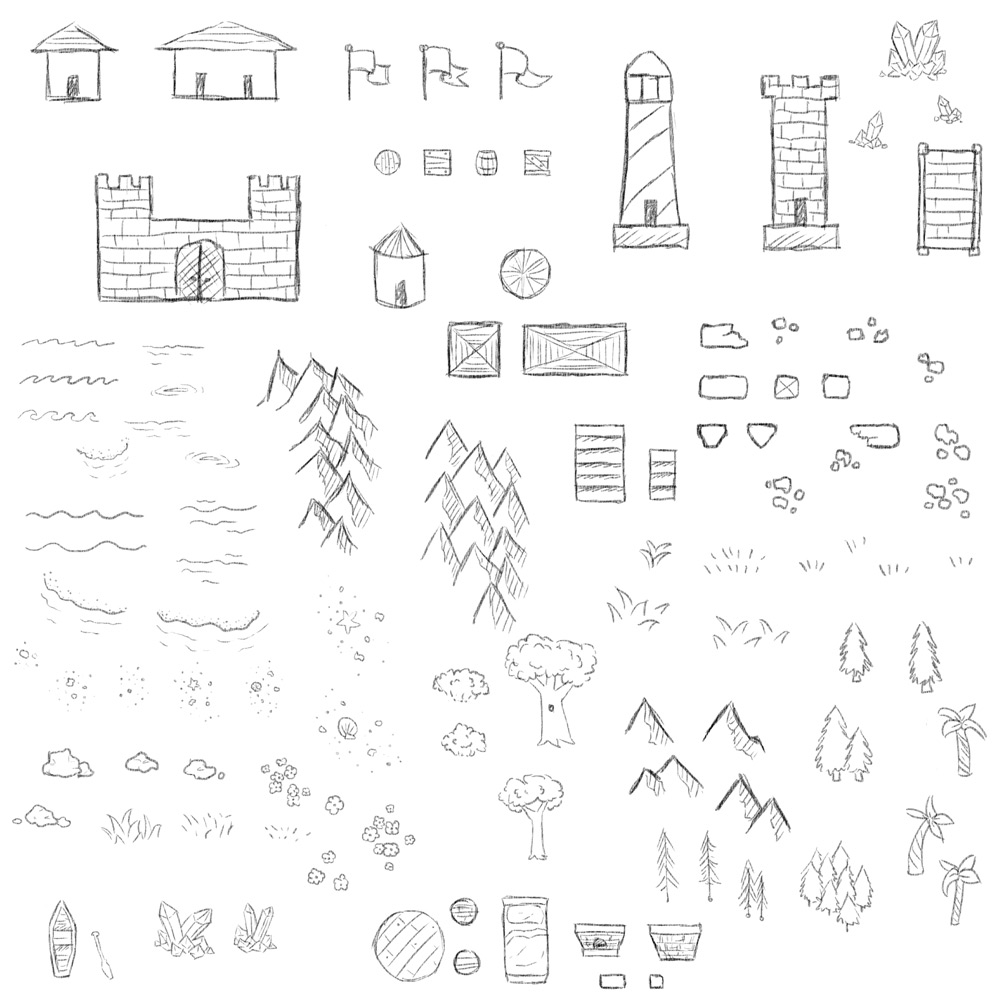 Map Symbols Photoshop Brushes Castles Etc Map Symbols Map Icons Images