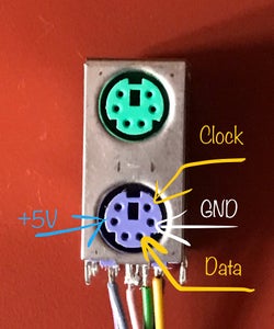 Connect the PS2 Keyboard to the Master Arduino