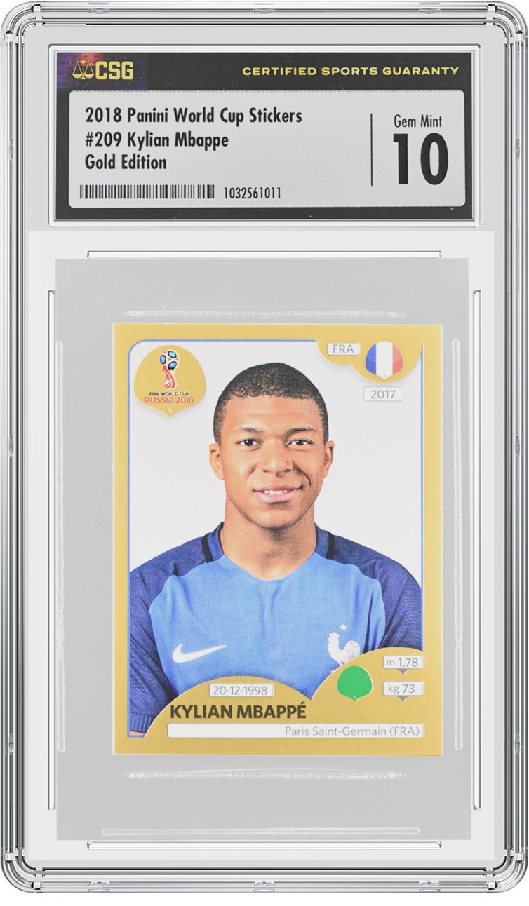 CSG Card of the Month: 2018 Panini World Cup Stickers #209 Kylian ...