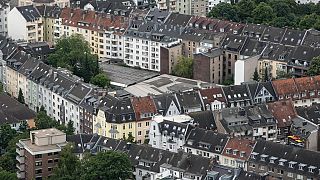 Mehrfamilienhäuser in Düsseldorf, Deutschland, Mittwoch, 28. Juni 2023.