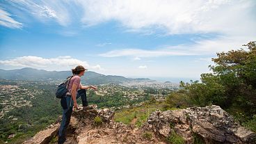 La vue au-dessus de Nice