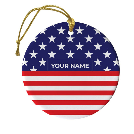 FOX News 2023 Flag Personalized Ornament