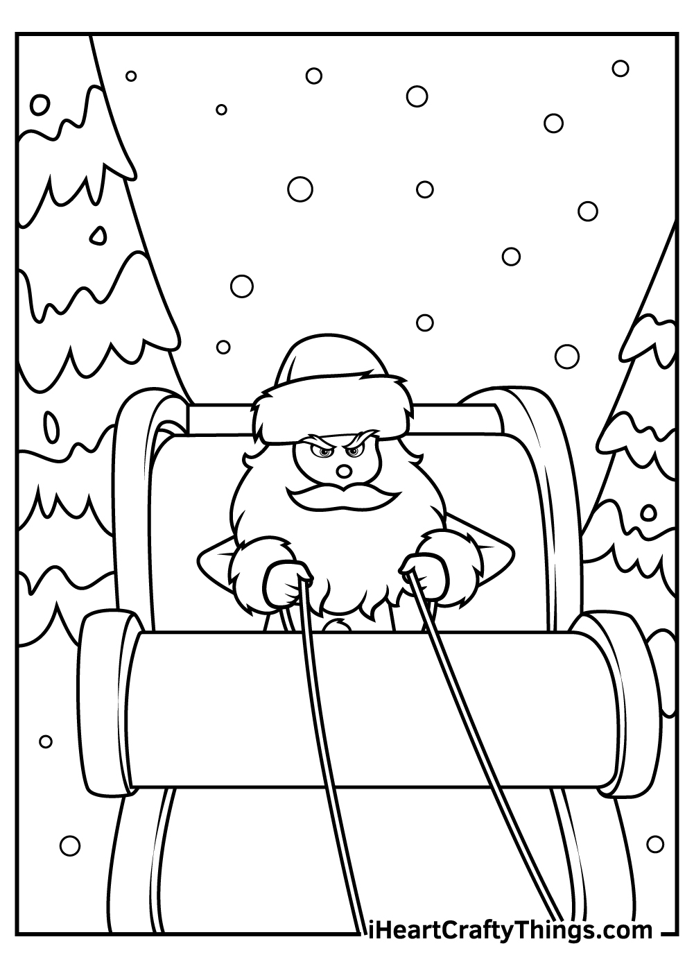 kids christmas grinch coloring pages free printable