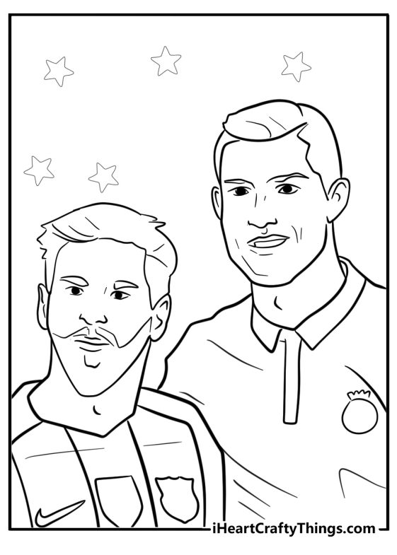 Christiano Ronaldo Coloring Pages (25 Free Printable PDFs)