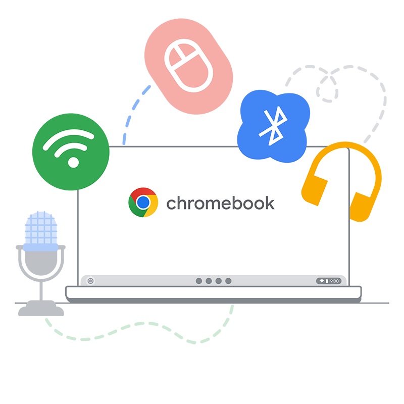 Connect devices to your Chromebook