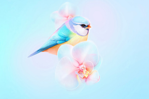 Birds Ai (1336x768) Resolution Wallpaper