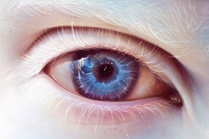 Blue Eye Art (2560x1024) Resolution Wallpaper