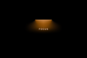 Focus Orange Light Wallpaper