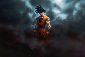 Goku Charged And Ready (2560x1700) Resolution Wallpaper