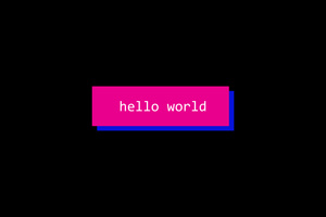 Hello World Dark Oled 5k (2048x2048) Resolution Wallpaper