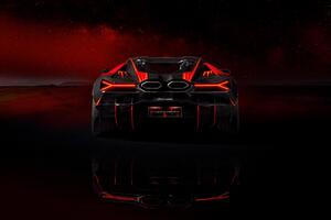 Lamborghini Revuelto Opera Unica Rear View Wallpaper