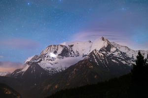 Stars Above Mont Blanc (2560x1700) Resolution Wallpaper