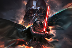 The Darth Vader Dark Power (1600x900) Resolution Wallpaper