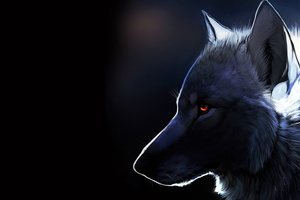 Wolf Glowing Eyes 4k (1400x900) Resolution Wallpaper