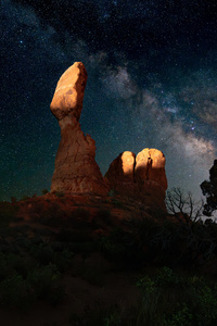 Arches National Park At Night 5k (800x1280) Resolution Wallpaper