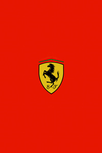 Ferrari Minimal Logo 5k (1440x2560) Resolution Wallpaper