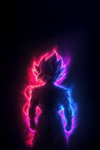 Goku Super Saiyan The Ultimate Warrior (1080x2400) Resolution Wallpaper