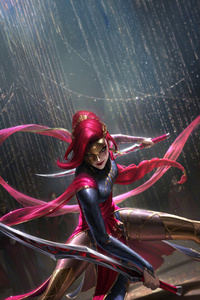 Katarina League Of Legends 8k (1080x2160) Resolution Wallpaper