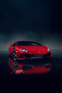 Lamborghini Huracan The Red Beast (1080x2160) Resolution Wallpaper