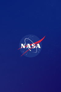 Nasa Logo Blue 5k (1440x2560) Resolution Wallpaper