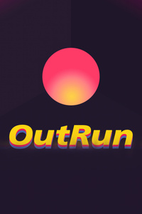 Outrun Typography (1080x1920) Resolution Wallpaper