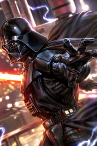 The Darth Vader Regal Pose (720x1280) Resolution Wallpaper