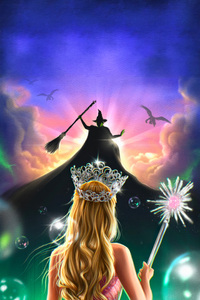 Wicked Movie Magical Realm (720x1280) Resolution Wallpaper