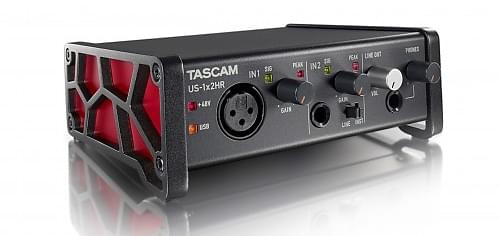 Tascam US-1x2HR | Hochauflösendes USB-Audiointerface (2 Eingänge / 1 Mic, 2 Ausgänge)