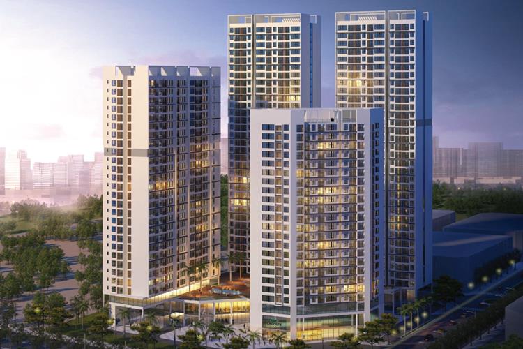 Phối cảnh chính thức dự án căn hộ Green Tower Dĩ An