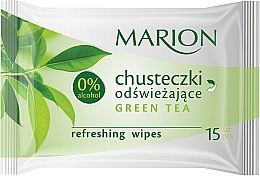 Освежающие салфетки "Green Tea", 15шт Marion