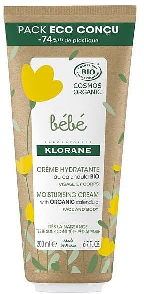 Увлажняющий крем для детей Klorane Baby Moisturizing Cream Eco-Tube