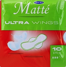 Прокладки гигиенические с крылышками, 10 шт. Mattes Ultra Wings